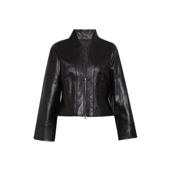 Marella Leather Jacket Women's Black