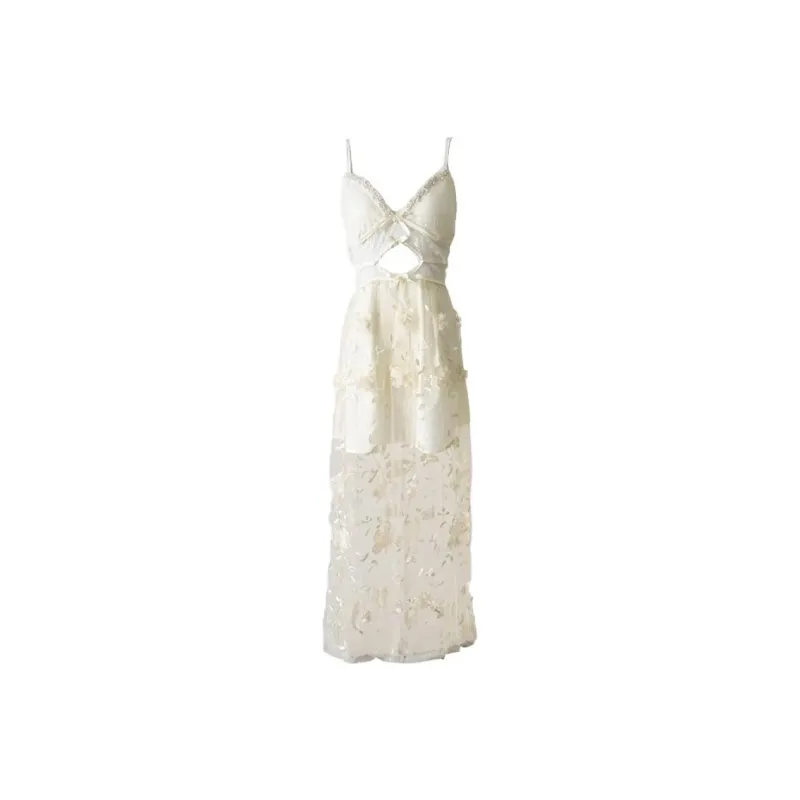 PAZZO Slip Dresses Women's Pear Blossom White-0