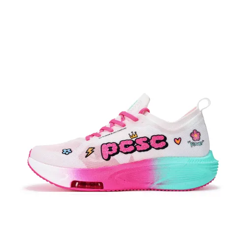 PCSC Breathable Support Impact Resistant Low Top Popcorn Running Shoes Men's Awake Glamor Pink