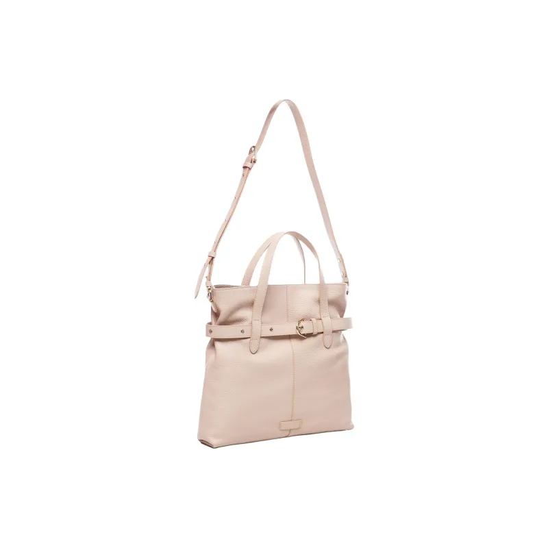 COCCINELLE Logo Patch Belted Detail Tote Bag-1