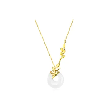 GUDS GAVE Colored Glaze Jade Necklaces Women's