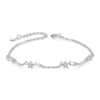 CHINA GOLD 925 Sterling Silver Bracelets Women's