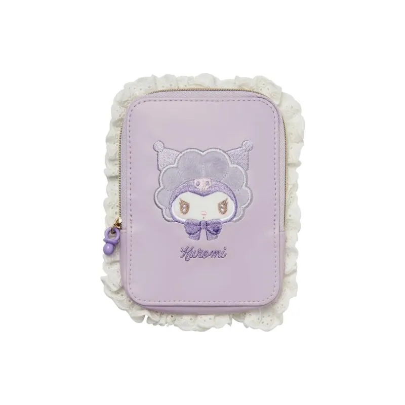 Sanrio Kulomi Synthetic Leather Card Holder Women's Purple-0
