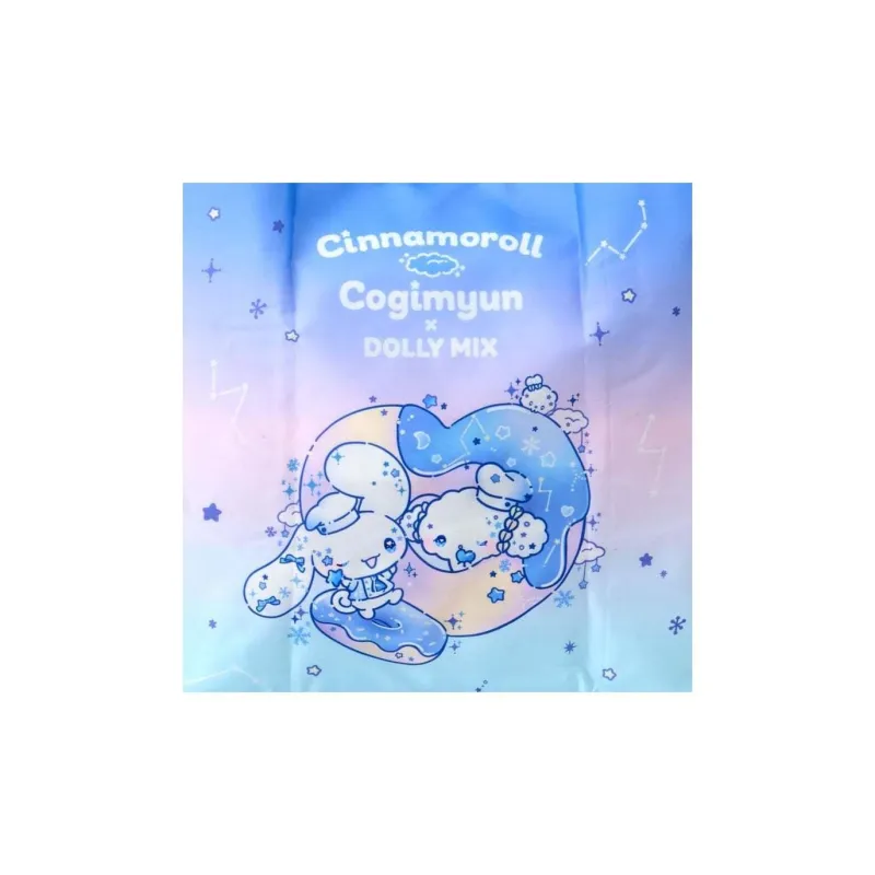 Sanrio DOLLY MIX Collaboration Polyester Tote Bag, Shopping Bag, Shoulder Bag Women's Light Blue-5