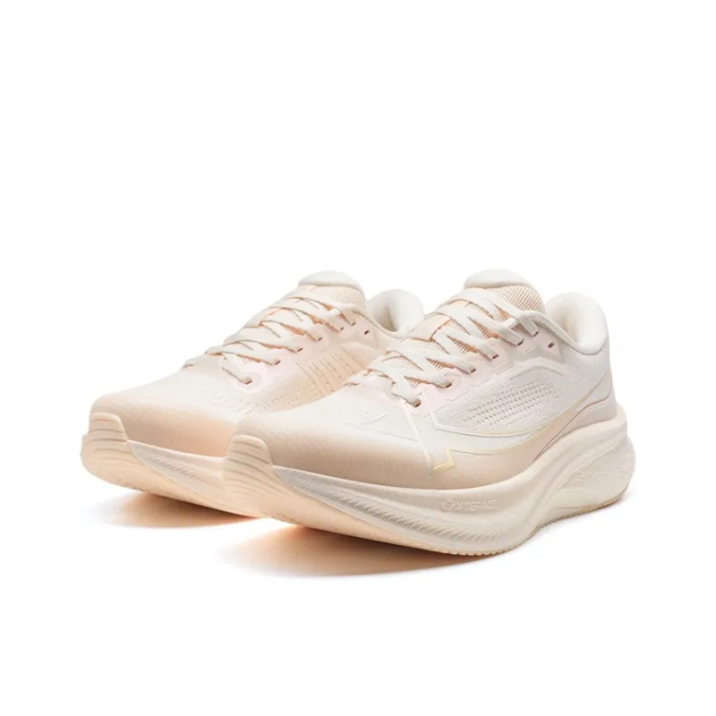 XTEP 2000km PLUS Abrasion Resistant Support Low Top Training Sprint City Commute Running Shoes Women's Cheese Orange-3