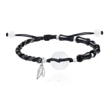 Bamboo Peaceful Buckle Bracelet-Dark Ink Edition