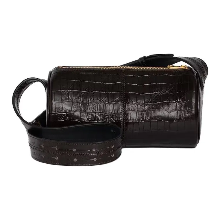 Zadig & Voltaire Calfskin Shoulder Bag Trumpets Women's Wood Color-2