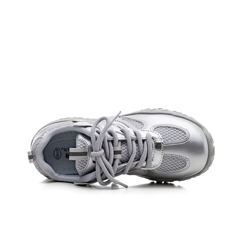 Warrior Coverage Slip Resistant Mid Top Casual Shoes Women's Silver Gray-2