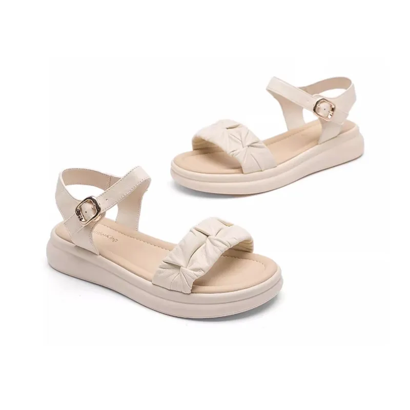 Spider King One Strap Sandals Women's Ecru-3