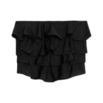 ZARA Strapless Tops Women's Black
