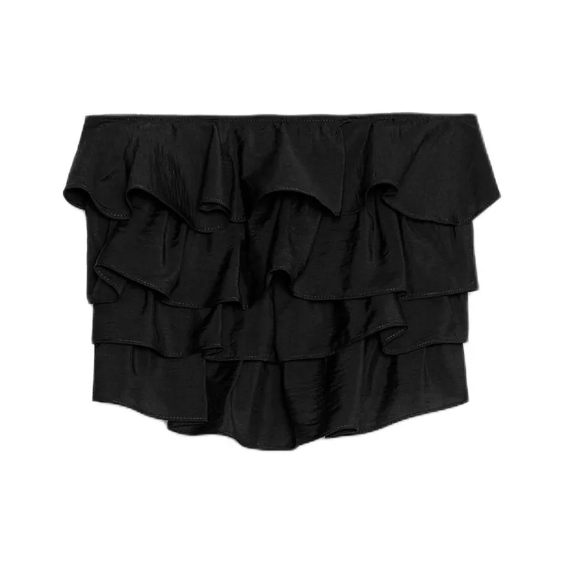 ZARA Strapless Tops Women's Black-0
