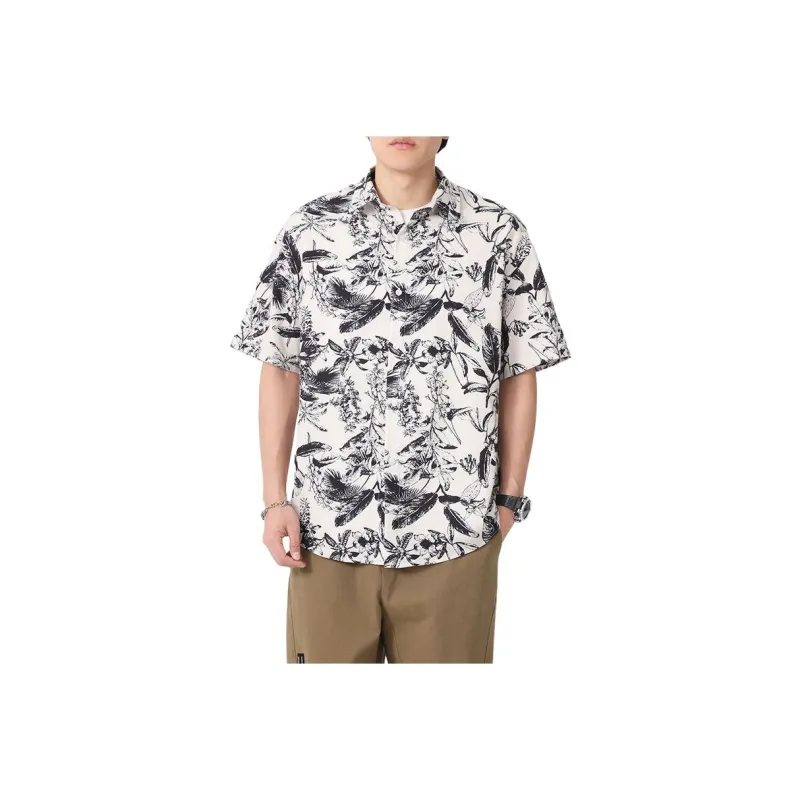 SIFLYTO Shirts Unisex Ink Shadow Flower Trail-0