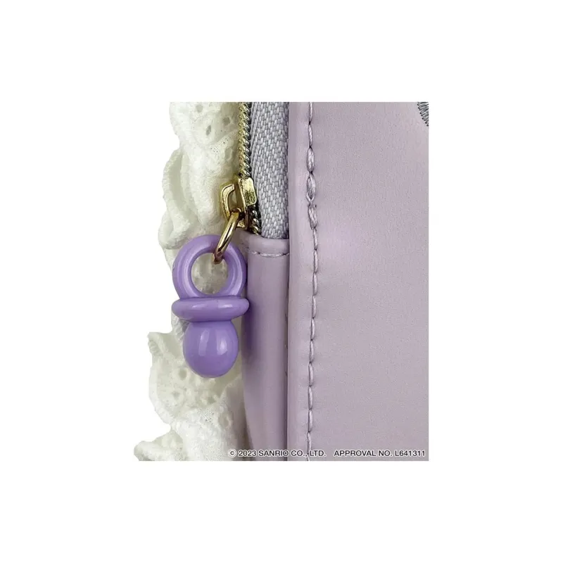 Sanrio Kulomi Synthetic Leather Card Holder Women's Purple-1