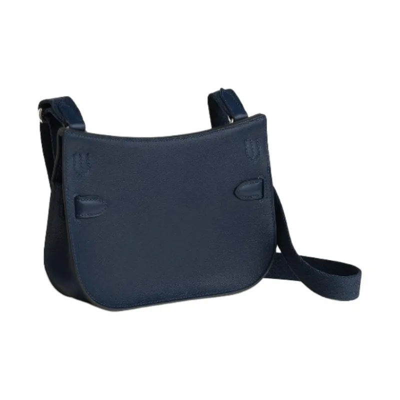 HERMES Jypsiere Evercolor Calfskin Shoulder Bag Mini Women's Abyss Blue-1