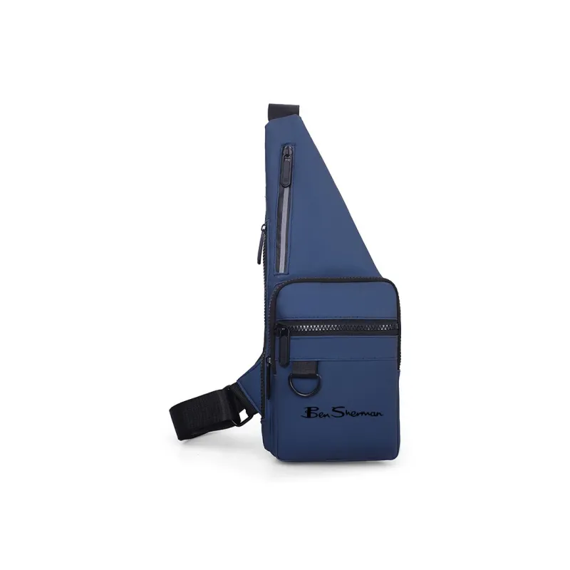 BEN SHERMAN Nylon Sling Bag Unisex Black/Gray/Green/Blue-7