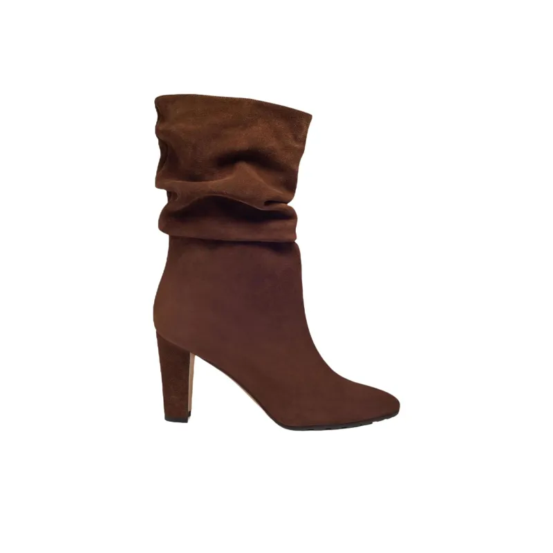 MANOLO BLAHNIK Calasso Ankle Boots 9cm Women's Brown-1