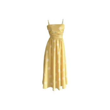 KYKW Slip Dresses Women's Yellow