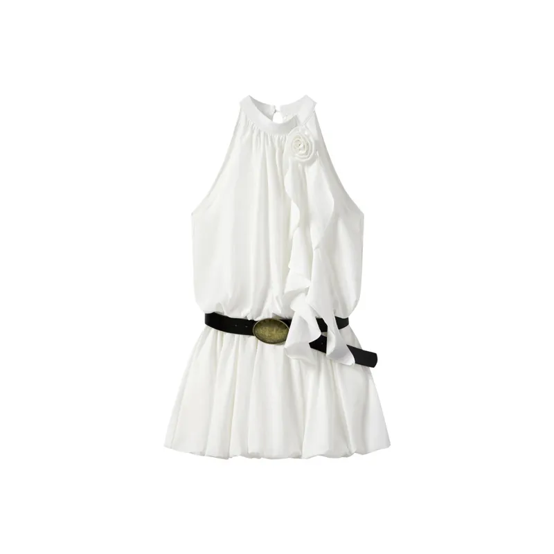 PAZZO Cinched Waist Sleeveless Dress Women's-3