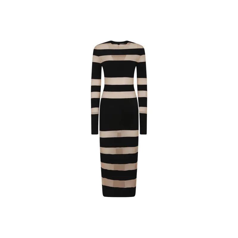 NORMA KAMALI Long Sleeved Dress Women's Black-0
