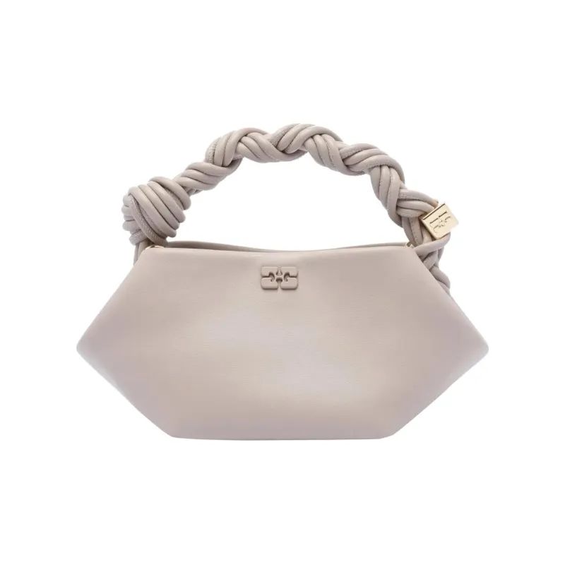 GANNI Calfskin Handbag Mini Women's Gray-0
