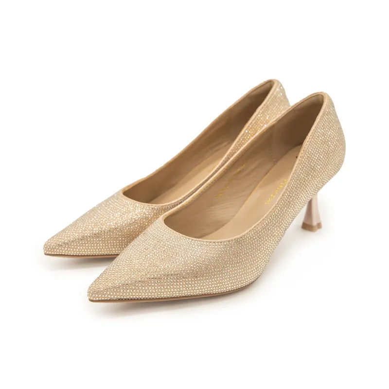 FED High Heels Women's Gold-2
