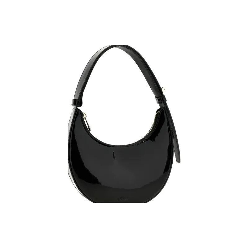 Furla Leather Shoulder Bag Regular Women's Black-1