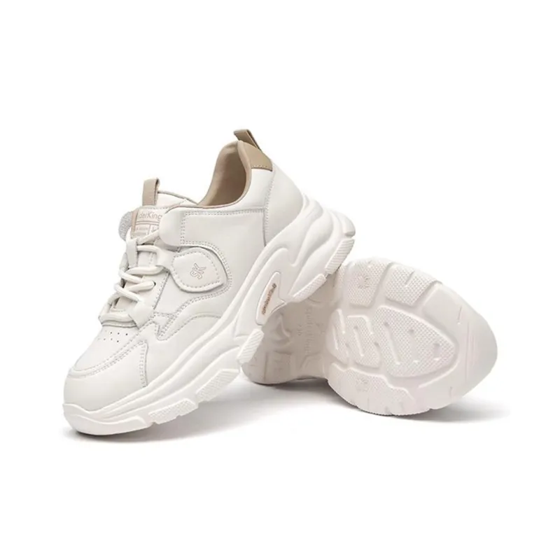 Spider King Low Top Chunky Sneakers Women's Beige-1
