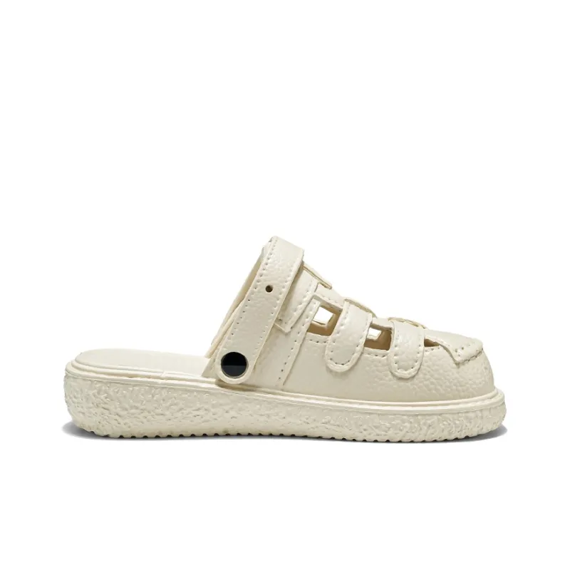 Binary EVA Quick Dry Closed Toe Slippers Women's Beige-1