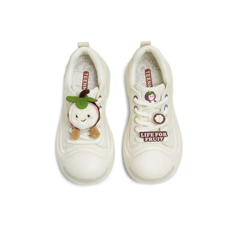 Teenmix Slip Resistant Cushioning Abrasion Resistant Breathable Low Top Skateboard Shoes Women's White-1