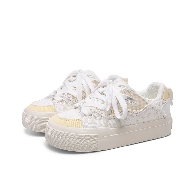 Cob Abrasion Resistant Lightweight Slip Resistant Low Top Skateboard Shoes Women's-1