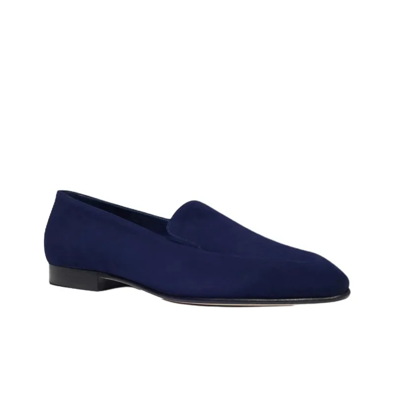 MANOLO BLAHNIK Pitaka Casual Single Shoes Women's Blue-2