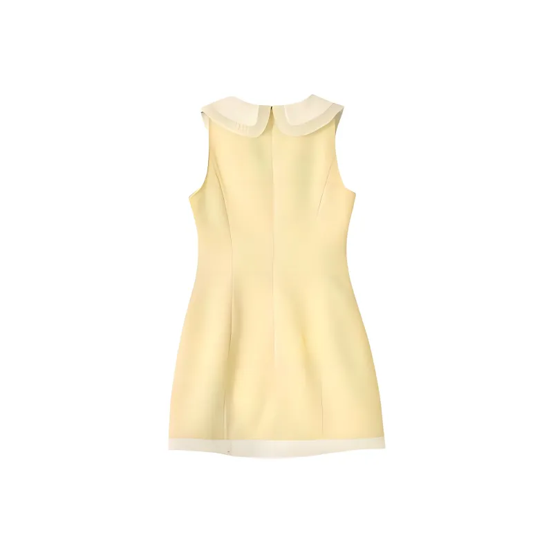 KKX Sleeveless Dresses Women's Yellow-1
