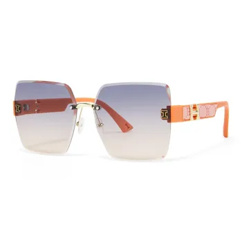 CinvaiKrose Plastic Metal Square Sun Protection Sunglasses Unisex