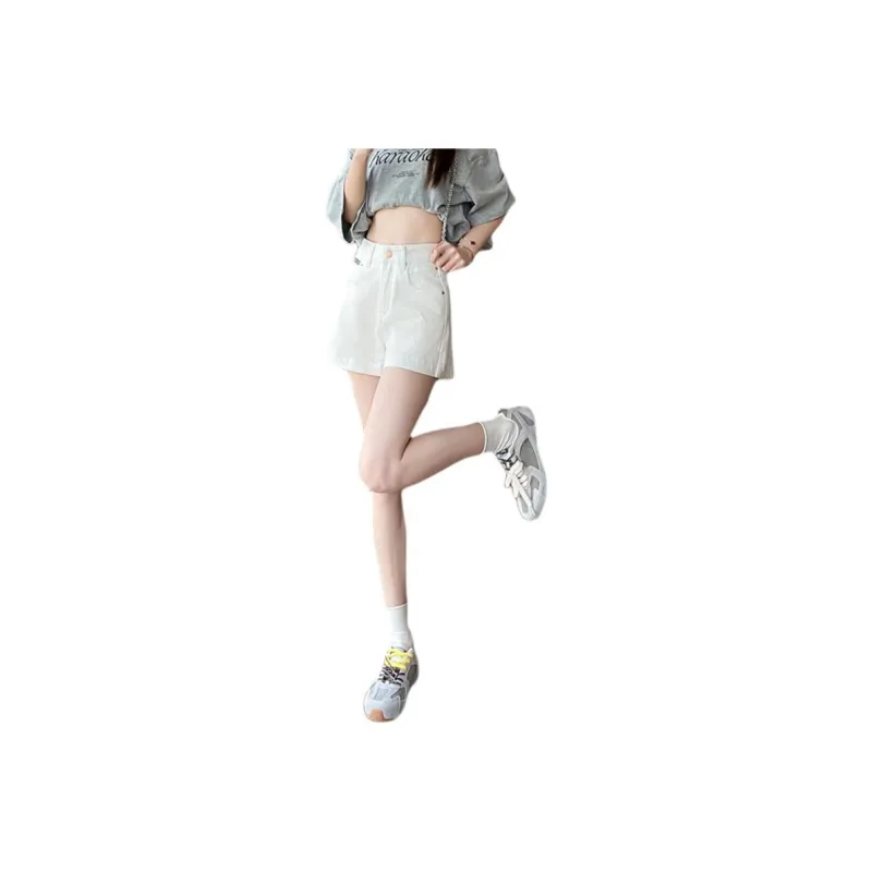 Mu Xiao Xin Denim Shorts Women's-0