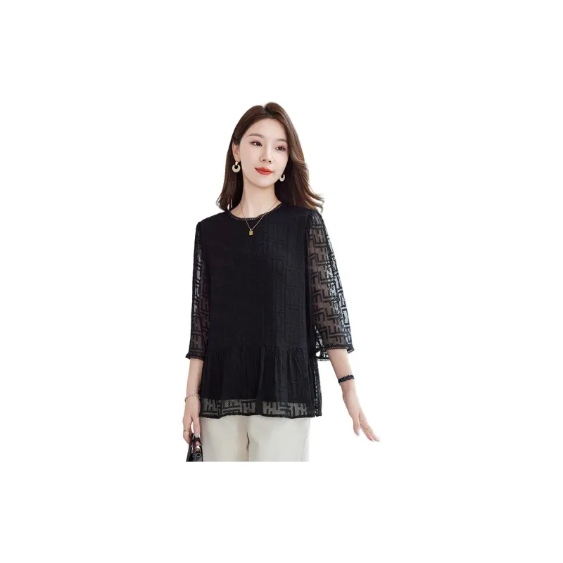 Yi Mengyuan Silk T shirt Women's-0