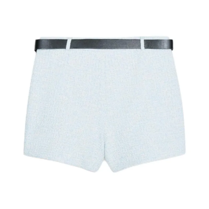 ZARA Casual Shorts Women's Nude/Blue-1