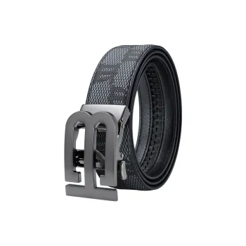 MILLIE'S Polyvinyl Chloride Leather Belts Men's Width 3.5cm