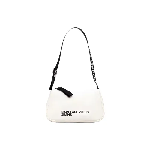 KARL LAGERFELD Polyamide Shoulder Bag Unisex White