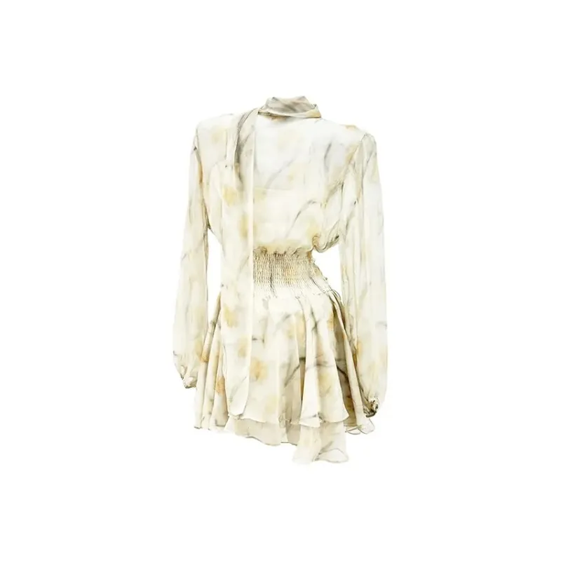 GUOZHEN Long Sleeved Dress Women's-1