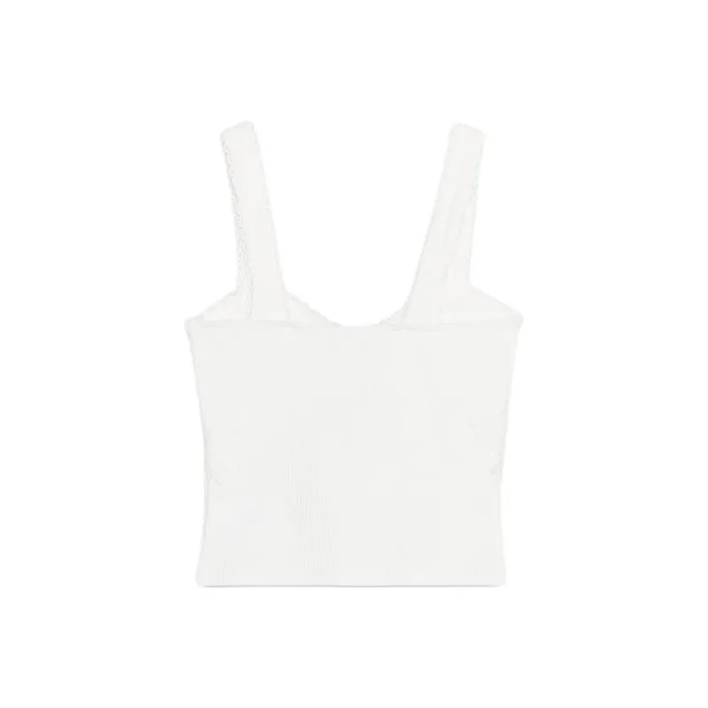 ZARA Tank Tops Women's White-1