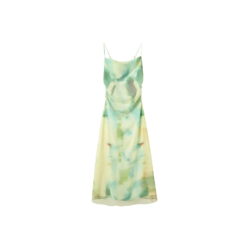 3COLOUR Slip Dresses Women's Yellow Cream-0