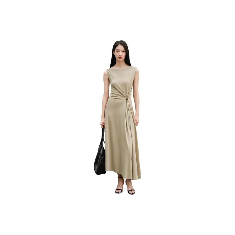 INSUN Sleeveless Dresses Women's Grass Green-1