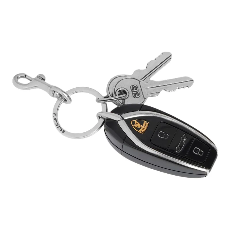 Balenciaga Automobili Lamborghini Collaboration Brass Bag Charm Bag Merch Men's Black & Silver-1