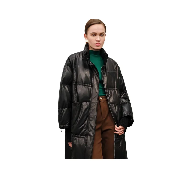 INSUN Leather Jackets Women's Black-1