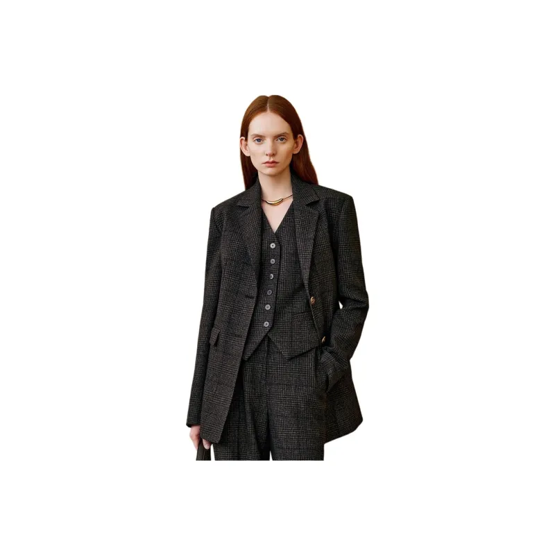 INSUN Business Suits Women's Dark Coffee-1