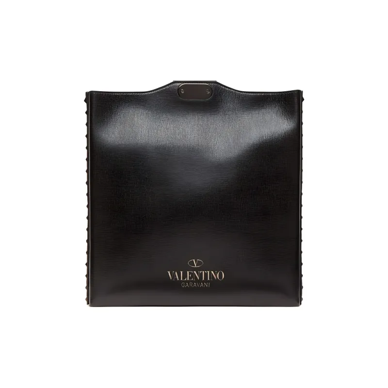 Valentino ROCKSTUD Cow Leather Crossbody Bag Unisex Black-2