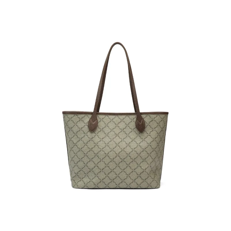 Ed Hardy PVC Tote Handbag, Shoulder Bag Regular Women's Khaki-3