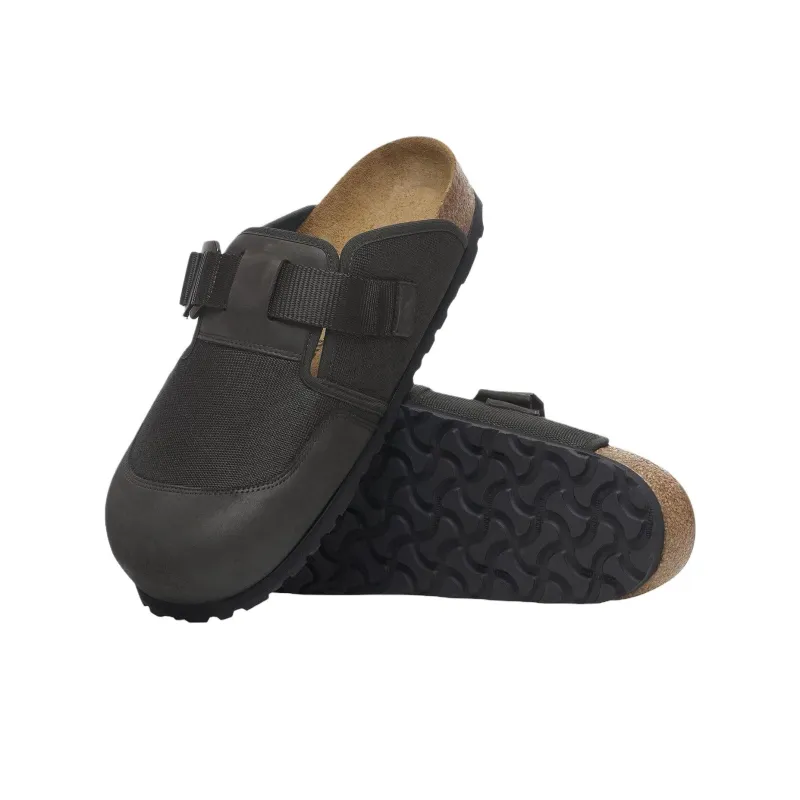 Birkenstock EVA Abrasion Resistant Closed Toe Slippers Men's Black Narrow-4