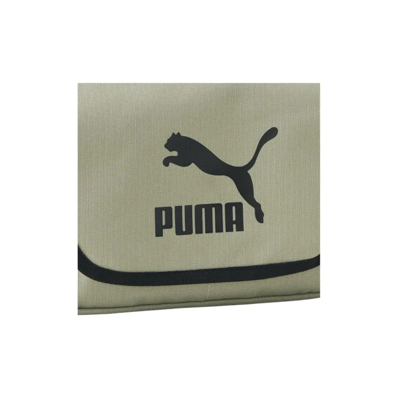 PUMA Fashion Messenger Bag, Shoulder Bag, Crossbody Bag Unisex Vetiver Gray & Black-2