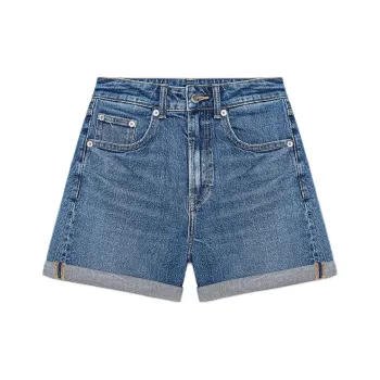 ZARA Trf Denim Shorts Women's Sea Blue